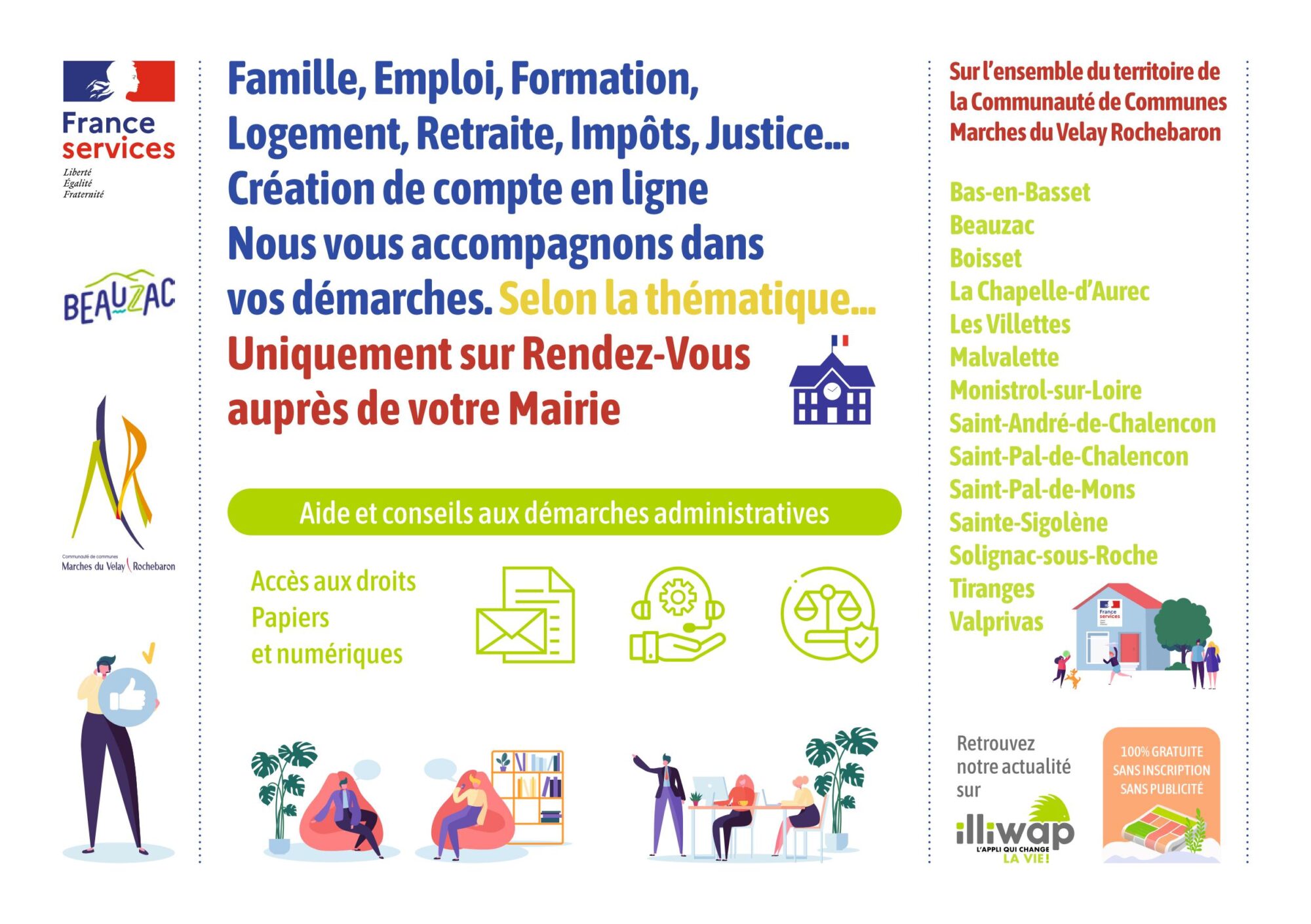 permanences France Services flyers